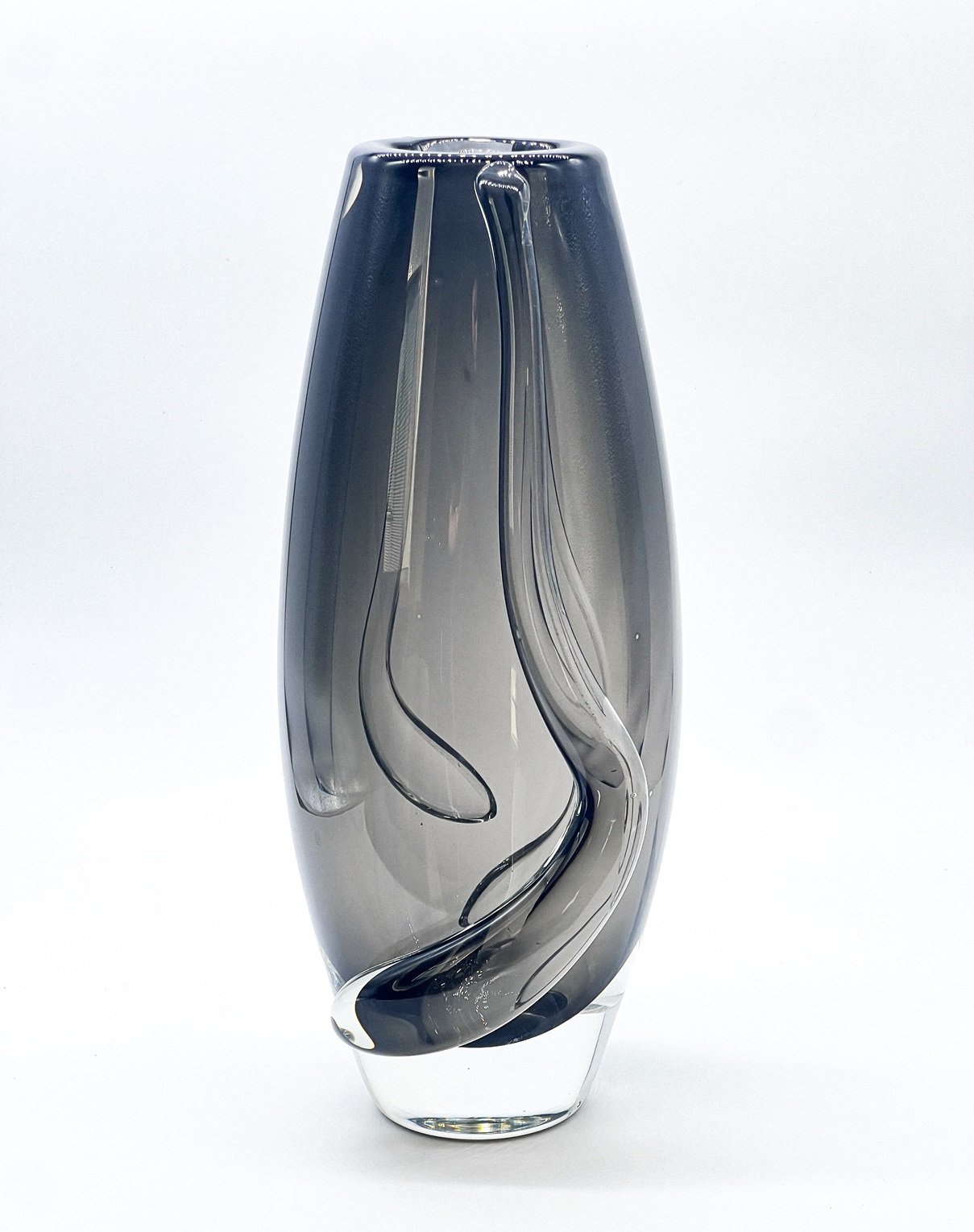 Vaso Cristal Murano Columbus M Ônix